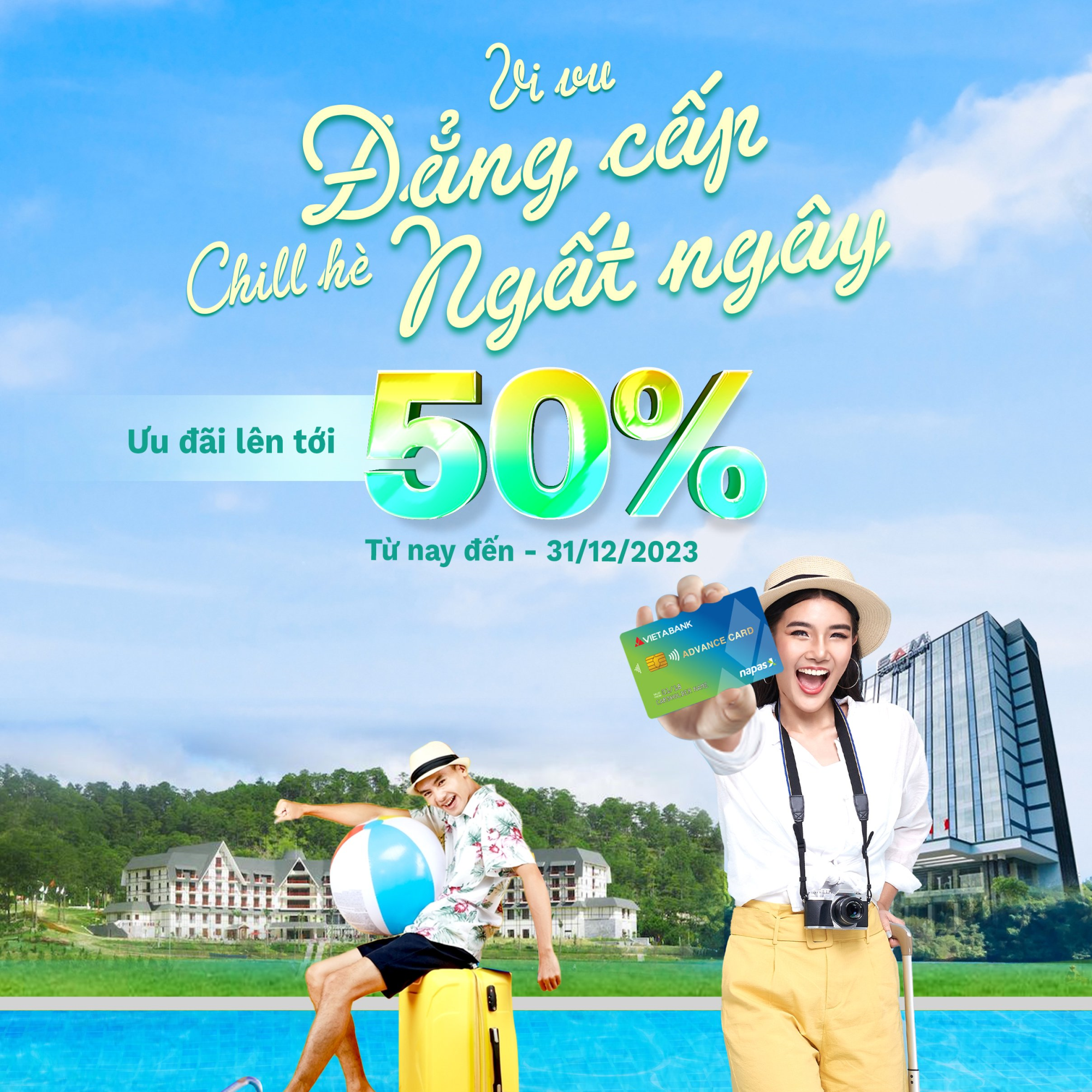 🌊 VI VU ĐẲNG CẤP - CHILL HÈ NGẤT NGÂY - Ưu đãi LÊN TỚI 50% tại Sam Tuyền Lâm Resort Đà Lạt, Sam Quảng Bình Hotel, Sơn Trà Resort Đà Nẵng