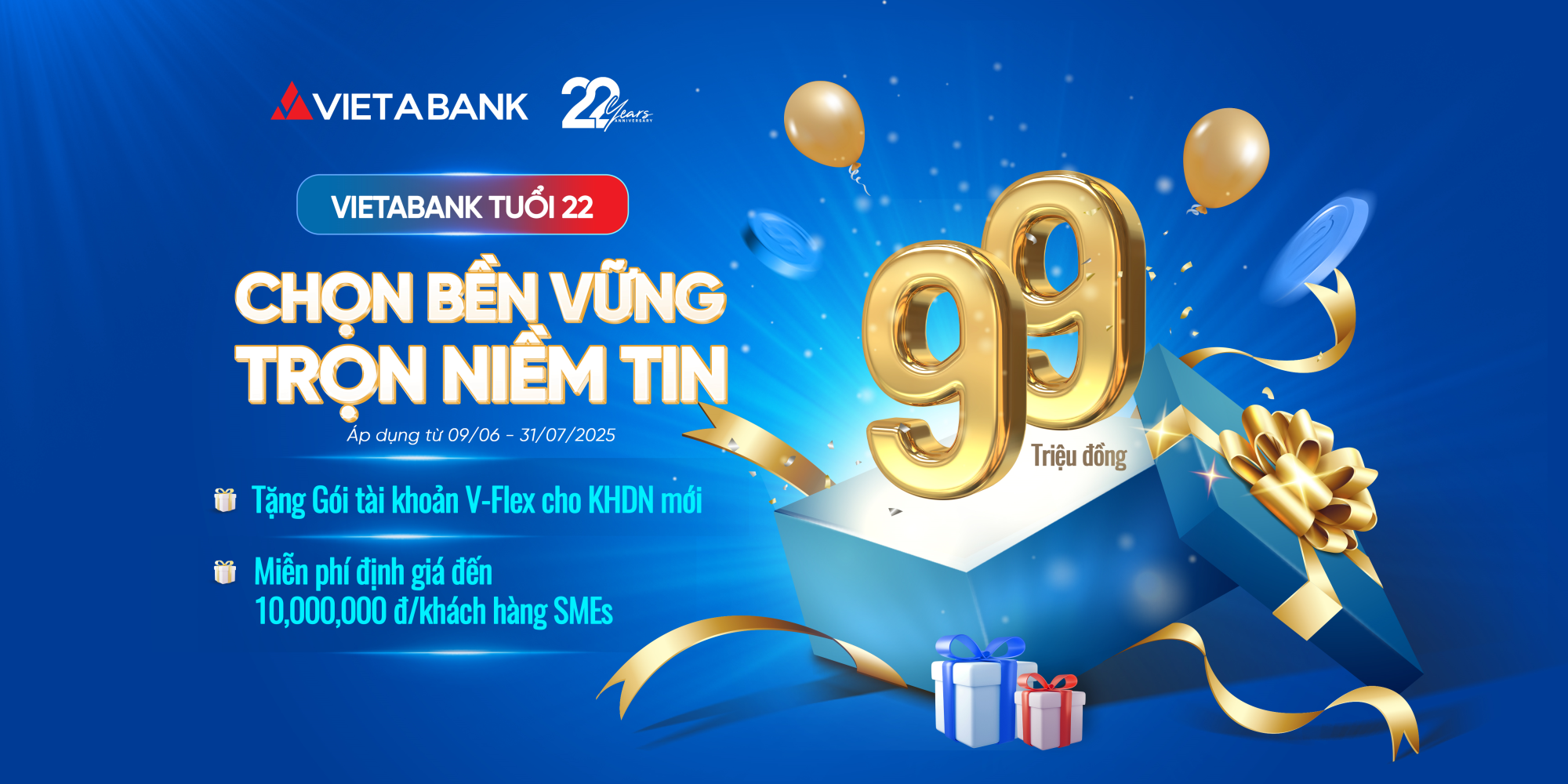 VIETABANK tuổi 22: Chọn bền vững - Trọn niềm tin