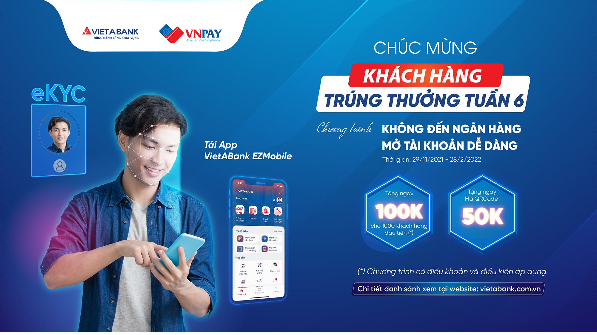 KẾT QUẢ TUẦN 6 CHƯƠNG TRÌNH “KHÔNG ĐẾN NGÂN HÀNG – MỞ TÀI KHOẢN DỄ DÀNG”