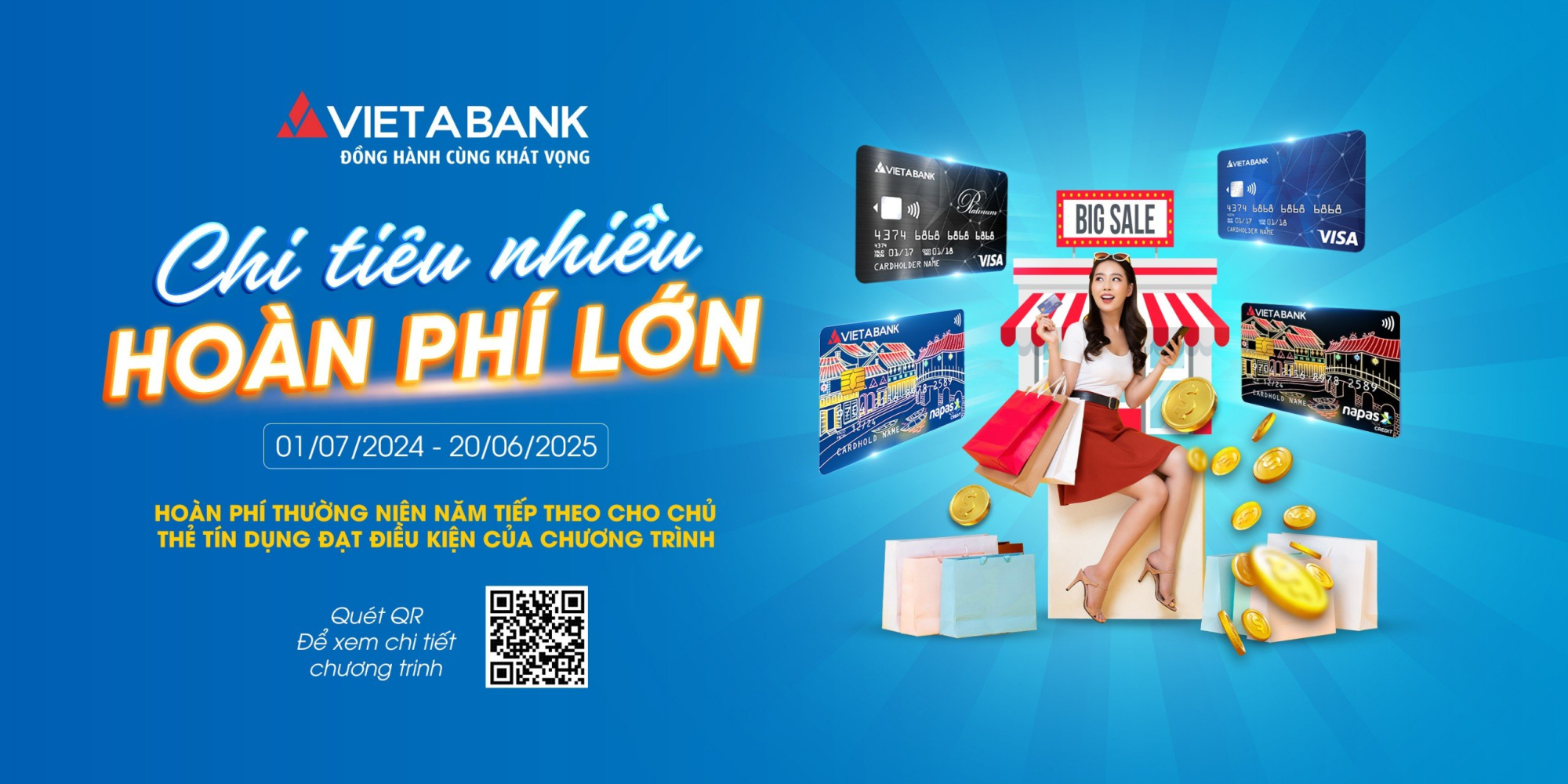 CHI TIÊU NHIỀU - HOÀN PHÍ LỚN CÙNG VIETABANK
