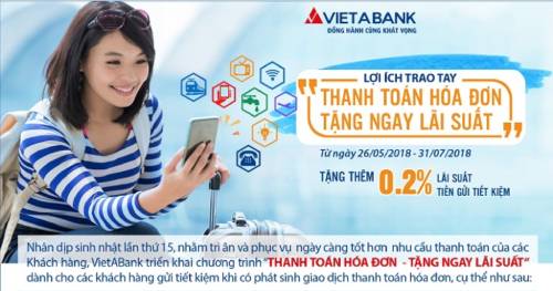 THANH TOÁN HÓA ĐƠN - TẶNG NGAY LÃI SUẤT