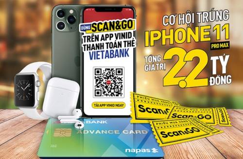 CƠ HỘI TRÚNG IPHONE 11 PRO MAX KHI THANH TOÁN THẺ VIETABANK