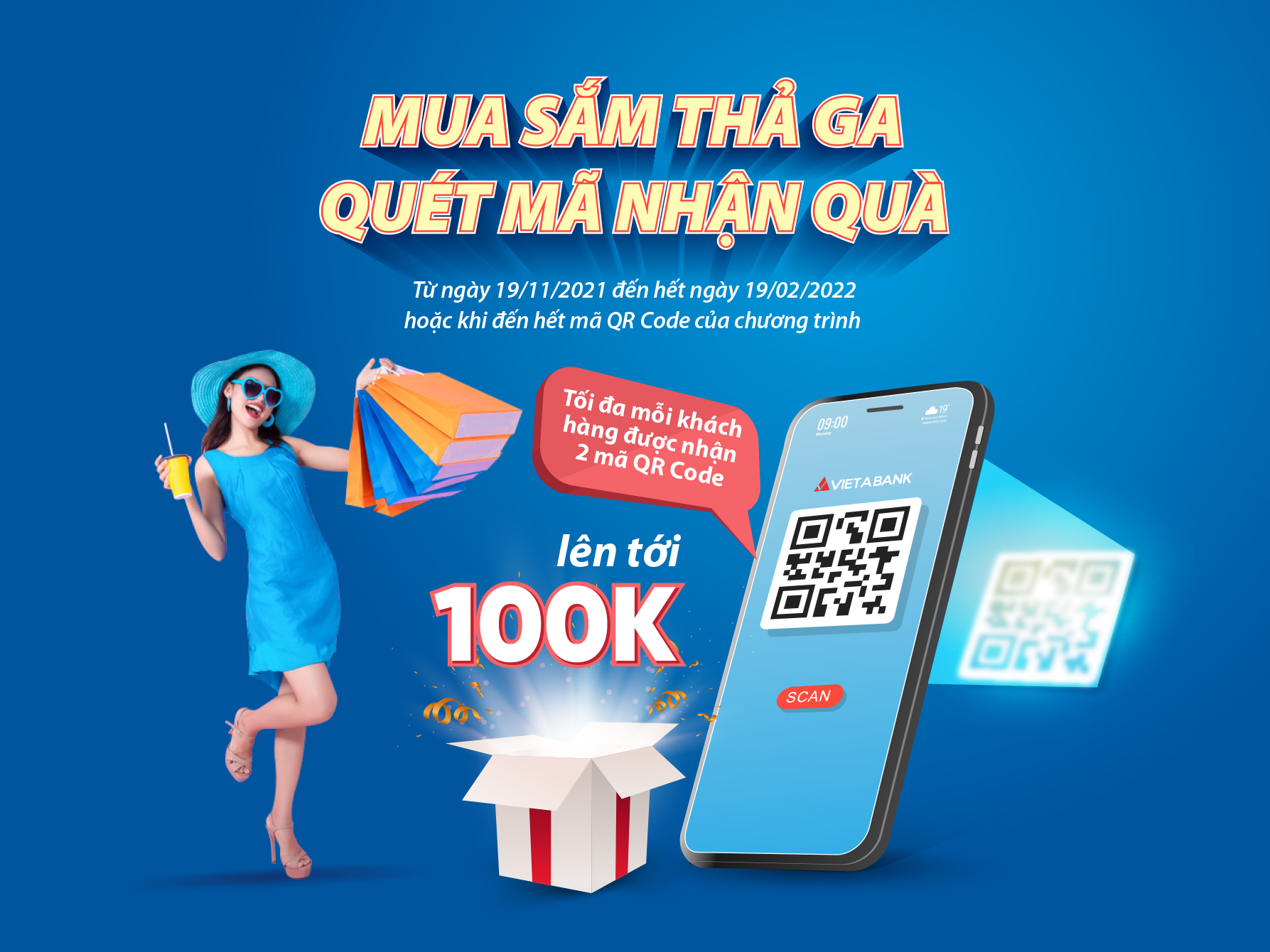 Mua sắm thả ga - Quét mã nhận quà