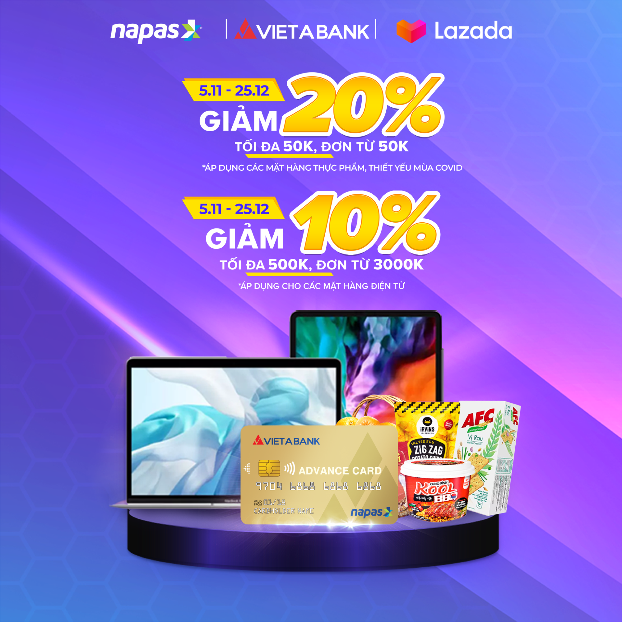 Chọn thẻ Việt Á - Ưu đãi ngập tràn trên Lazada