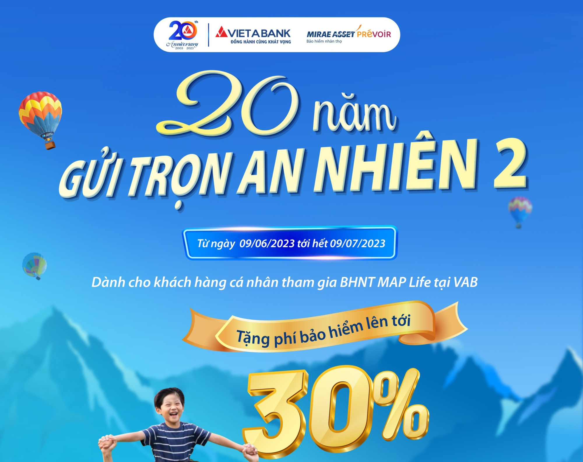 VietABank triển khai chương trình khuyến mãi 20 năm - Gửi trọn an nhiên 2