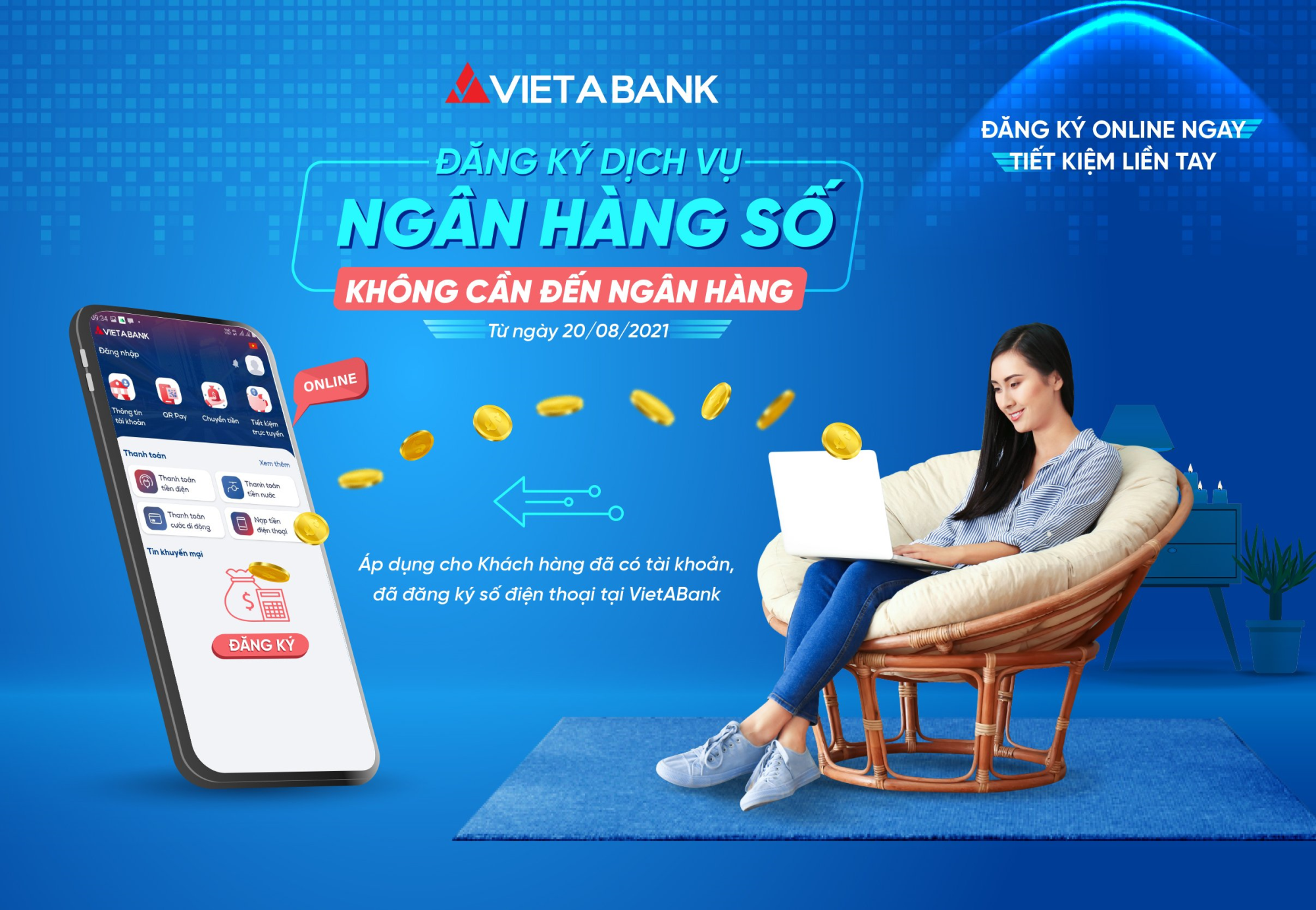 Đăng ký online ngay - Tiết kiệm liền tay