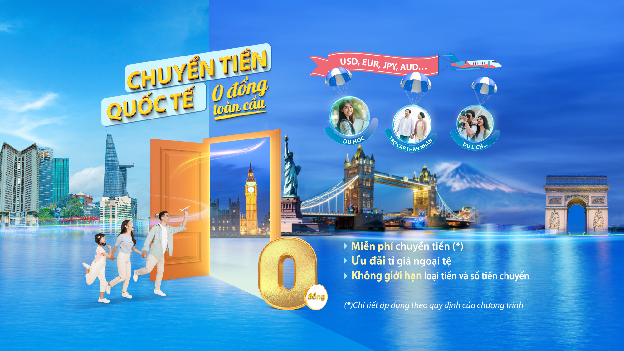 CHUYỂN TIỀN QUỐC TẾ - 0 ĐỒNG TOÀN CẦU