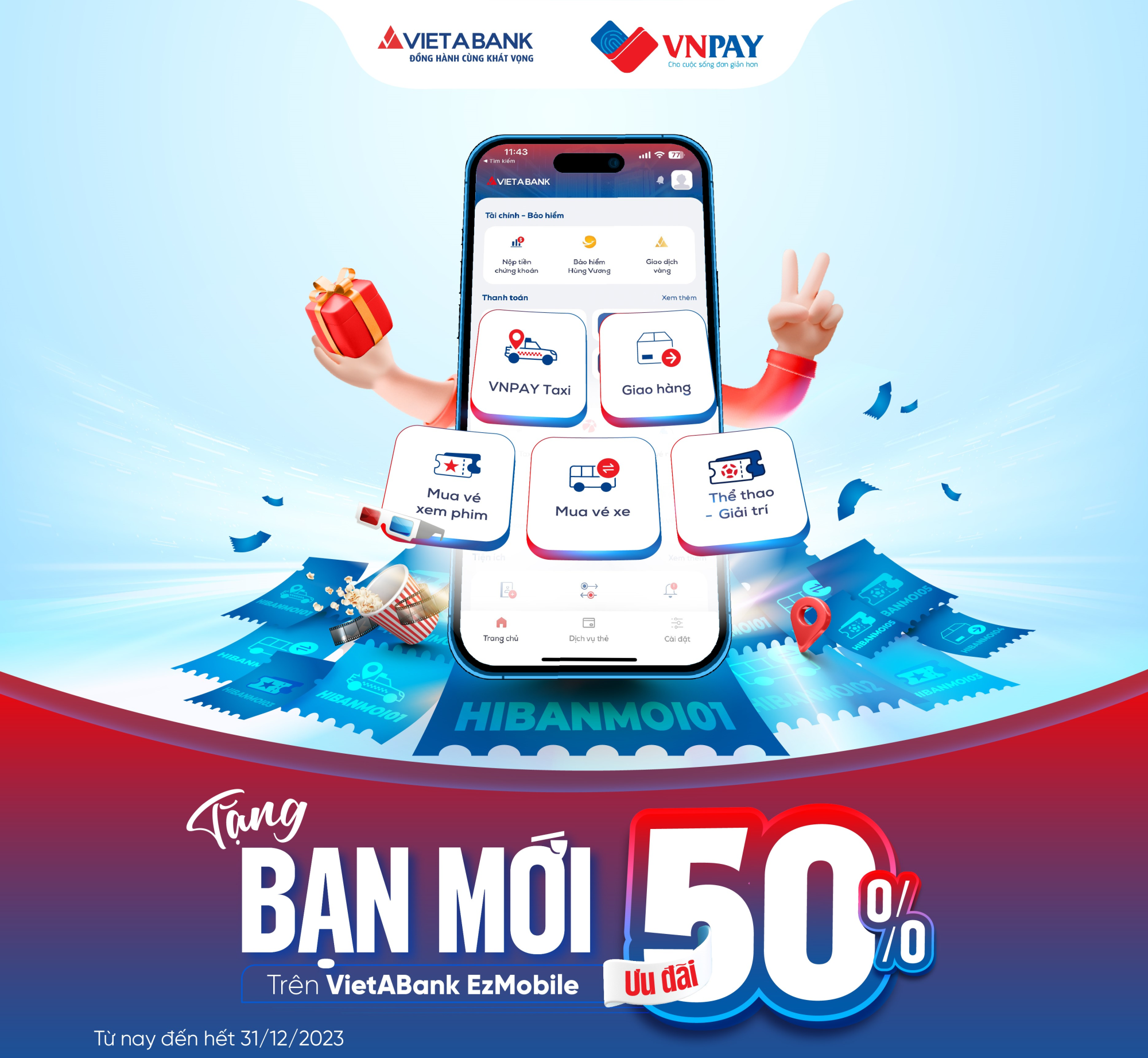 Mở khóa đặc quyền ưu đãi 50% cho lần đầu sử dụng dịch vụ 